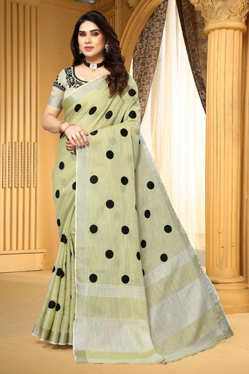 Ethnic Motifs Zari Woven Design Banarasi Saree